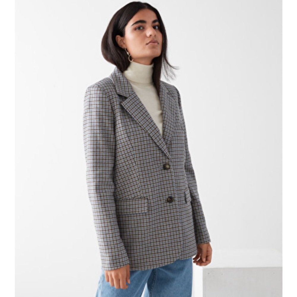 & Other Stories Wool Blend Blazer (Sz 2)